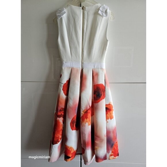 BNWT Ted Baker London Micla Poppy Flower Dress - Picture 6 of 15